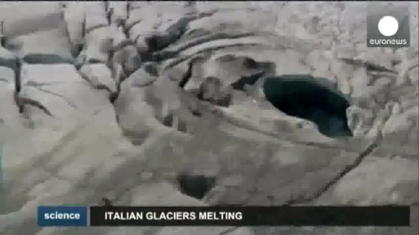 Les glaciers italiens fondent (French-German) Die Italienischen Gletscher schrumpfen zusammen